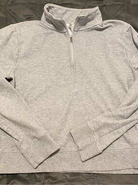 Travis Mathew Cloud Half Zip Pullover-Heather Gray